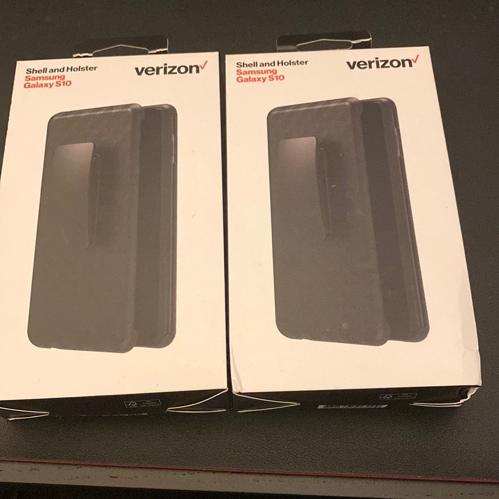2 Verizon Shell and Holster Samsung Galaxy S10